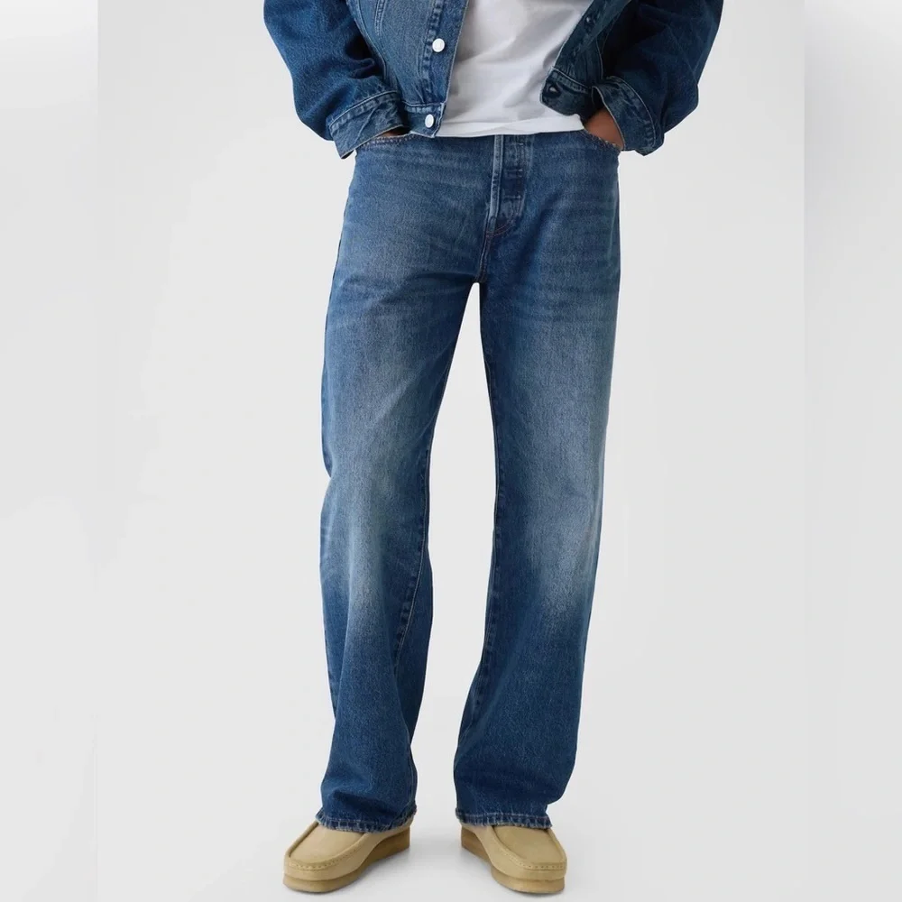 Gap Bettermade Organic Cotton '90s Loose Denim Jeans, Dark Wash, Size 32/30, NWT